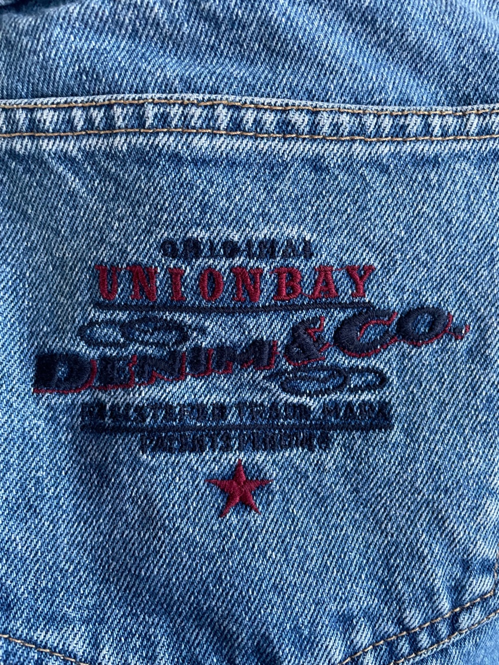 1990’s acid wash high rise mom jeans size 7  union Bay vintage Denim